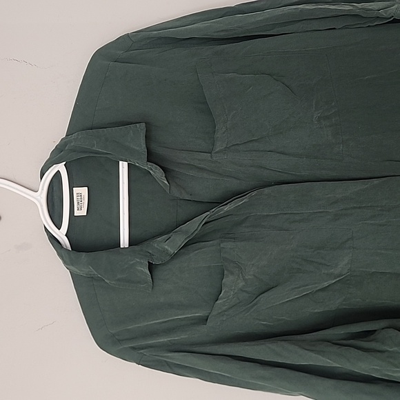 Weekday oversized green velvet dress - Picture 2 of 4